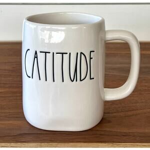 Rae Dunn White Catitude Mug Cup Coffee Tea Cocoa by Magenta